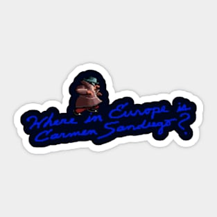 Where in Europe is Carmen Sandiego Sticker